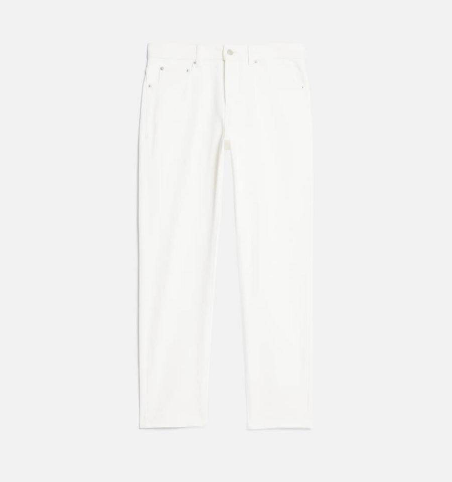 White Ami Paris Tapered Fit Denim | ami_IE279