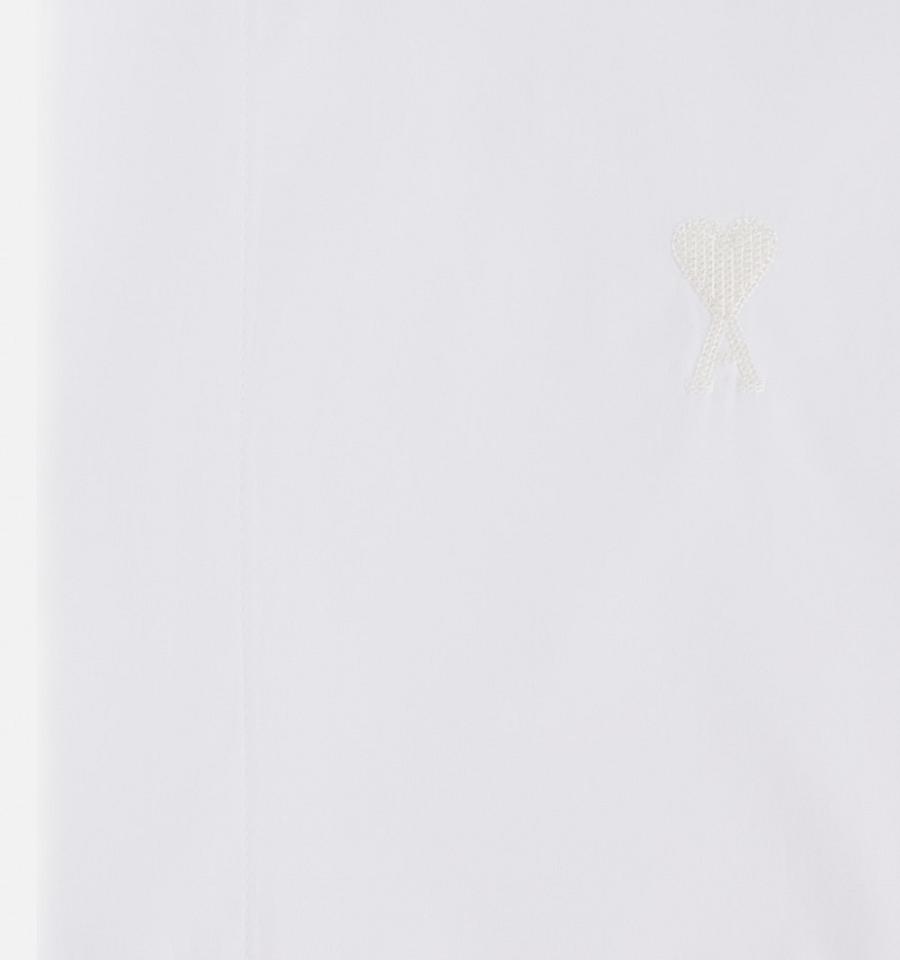 White Ami Paris Tonal Ami de Coeur Shirts | ami_IE309