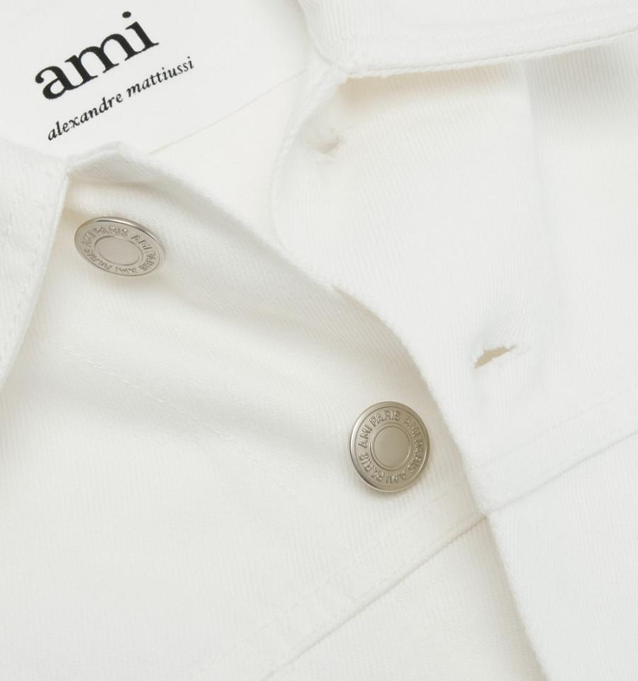 White Ami Paris Worker Jackets | ami_IE478