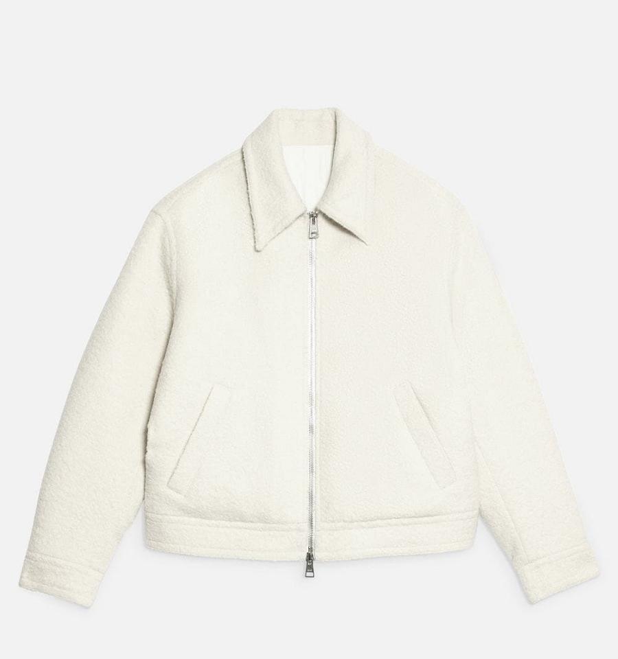 White Ami Paris Zipped Jackets | ami_IE314